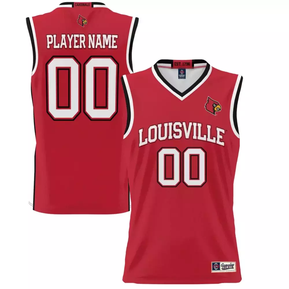 Louisville Cardinals Jersey Red Men White Black Gameday Unisex