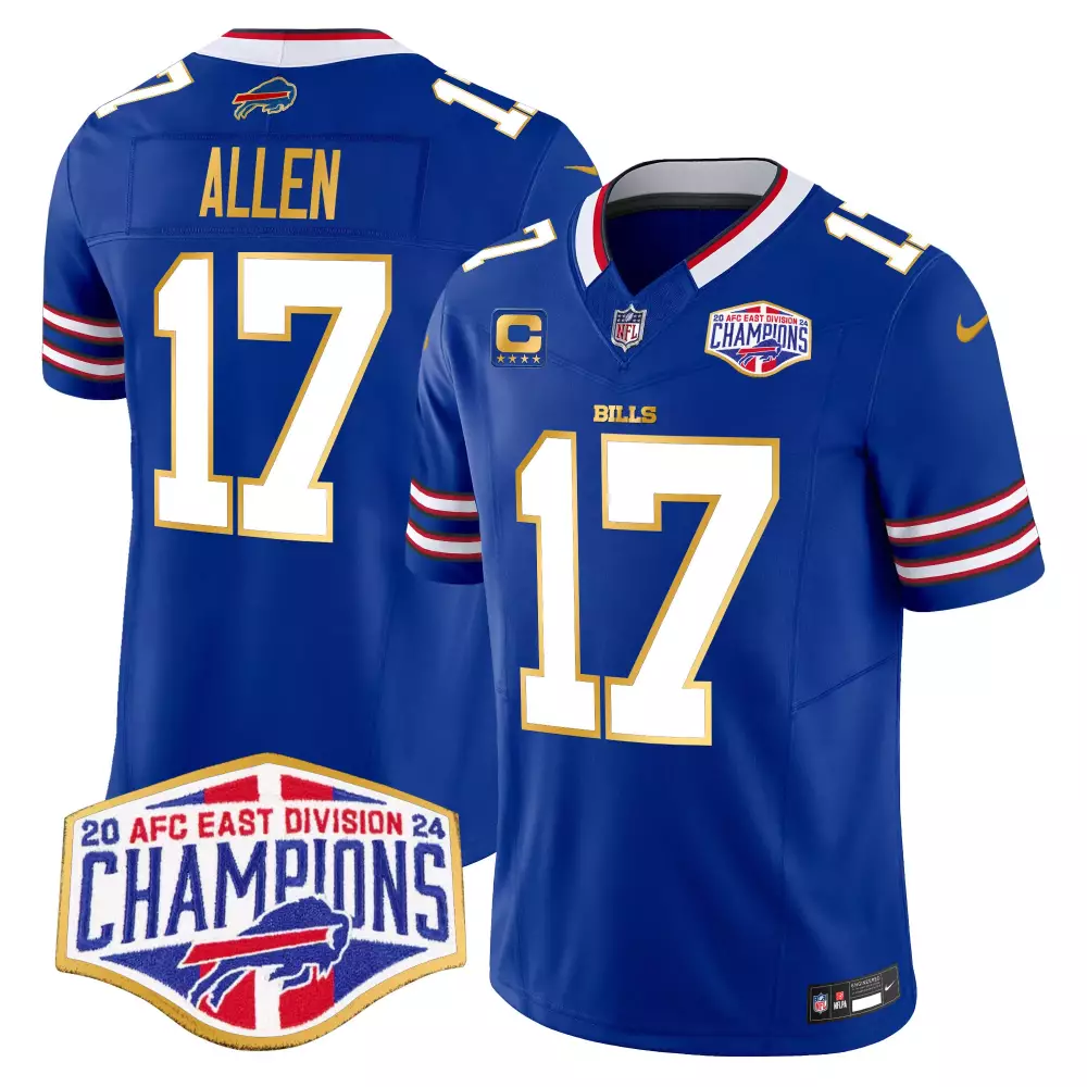 Josh Allen 17 Bills Jersey Royal Blue Men NFL White Red Vapor Limited All Stitched
