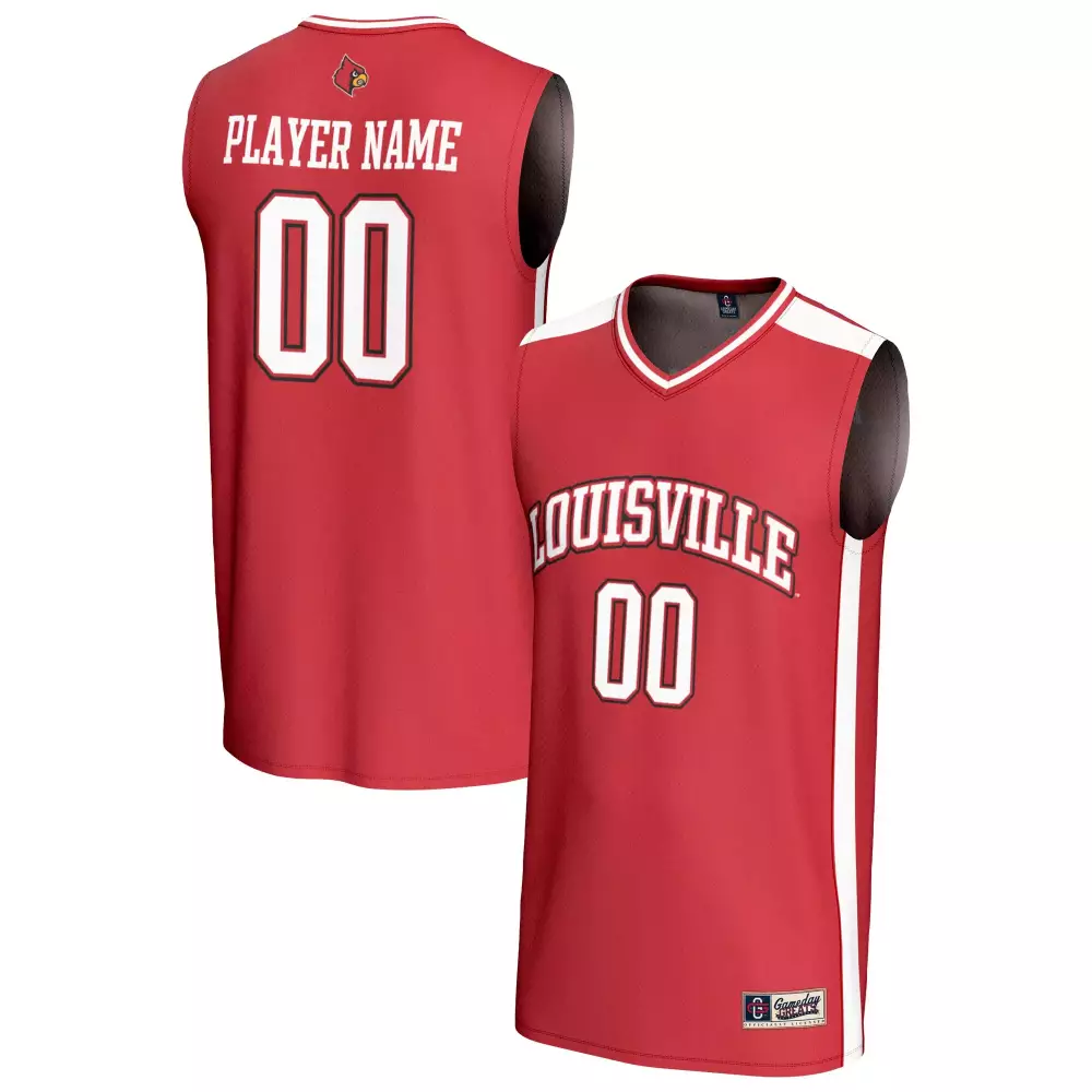 Louisville Cardinals Jersey Red Men White All Stitched Vapor