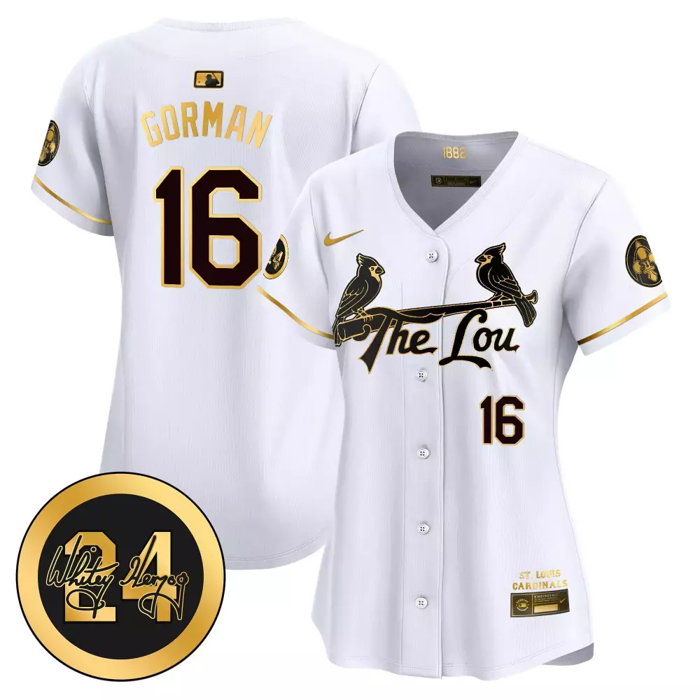 Nolan Gorman 16 Jersey White The Lou St. Louis Cardinals Authentic Collection Men