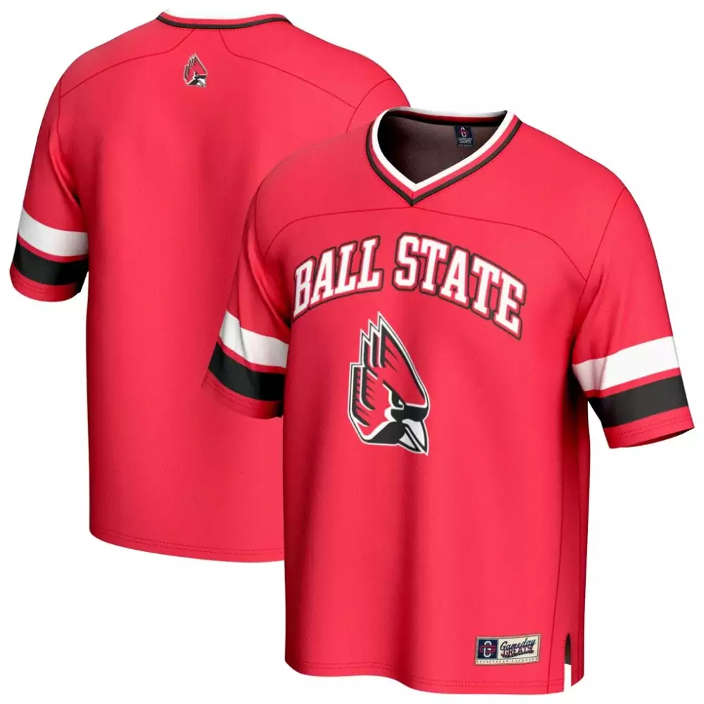 Ball State Jersey Red Men White Black Gameday Unisex