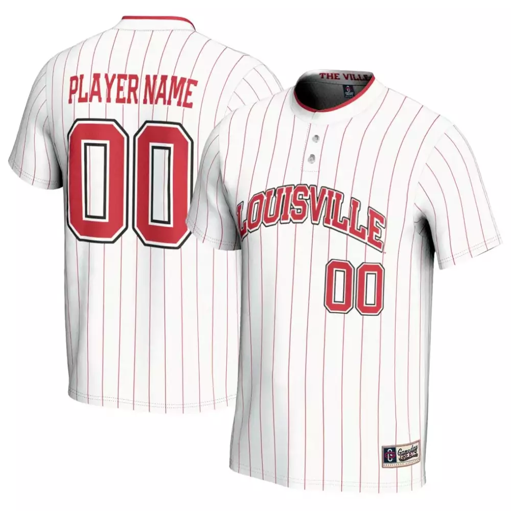 Louisville Jersey White Pinstripe Red Gameday Unisex