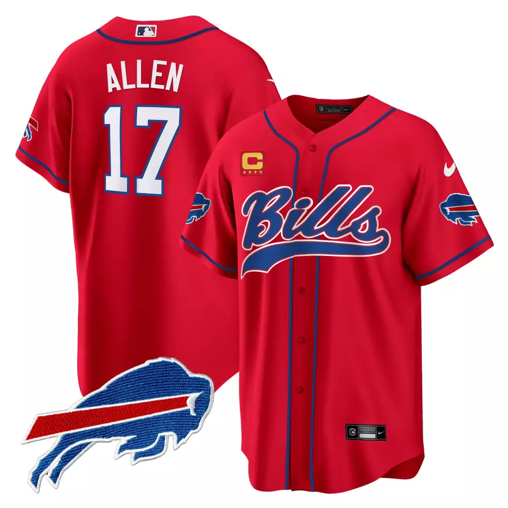 Josh Allen 17 Bills Jersey Red Buffalo Men Blue White All Stitched Vapor