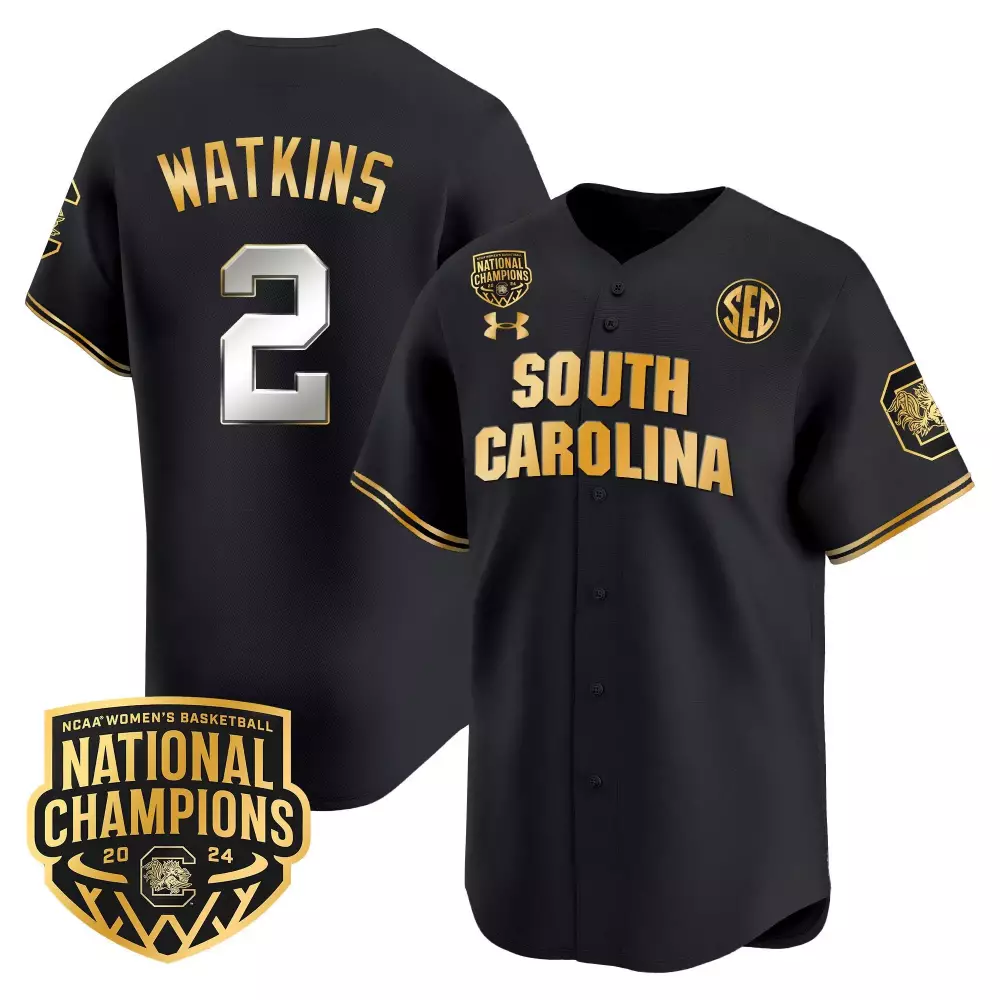 Ashlyn Watkins 2 South Carolina Jersey Black Ncaa Women's Basketball National Champions 2024
