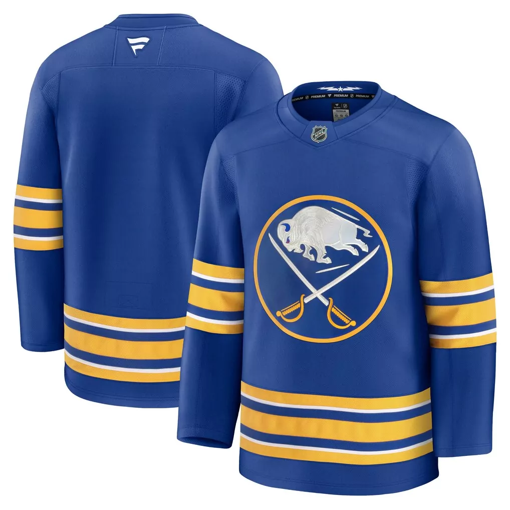 Buffalo Sabres Jersey Royal Blue Men Yellow White Home