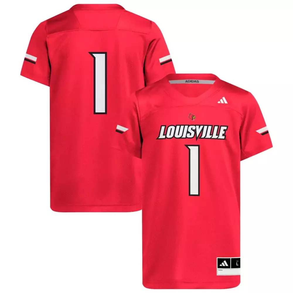 Louisville 1 Cardinals Jersey Red Men White Black Replica