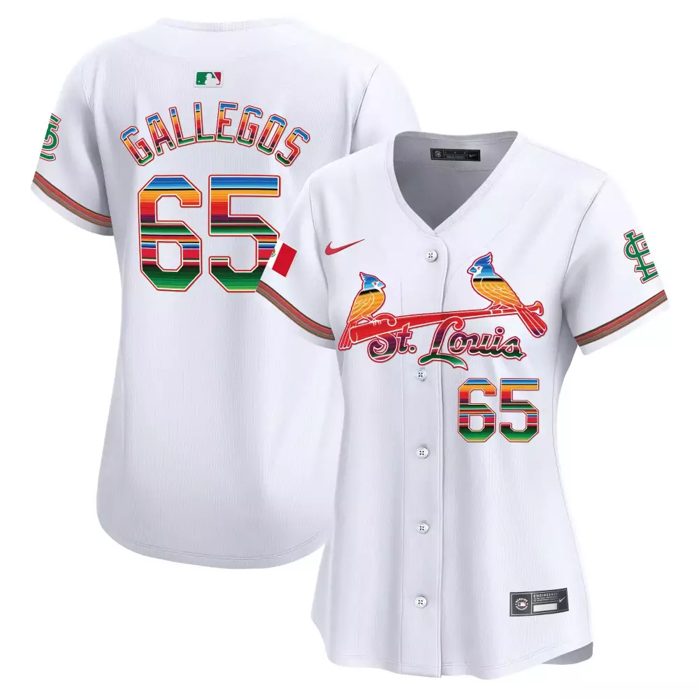 Dawkins Mexico 65 Jersey White St. Louis Cardinals Men Alternate Custom Design Red