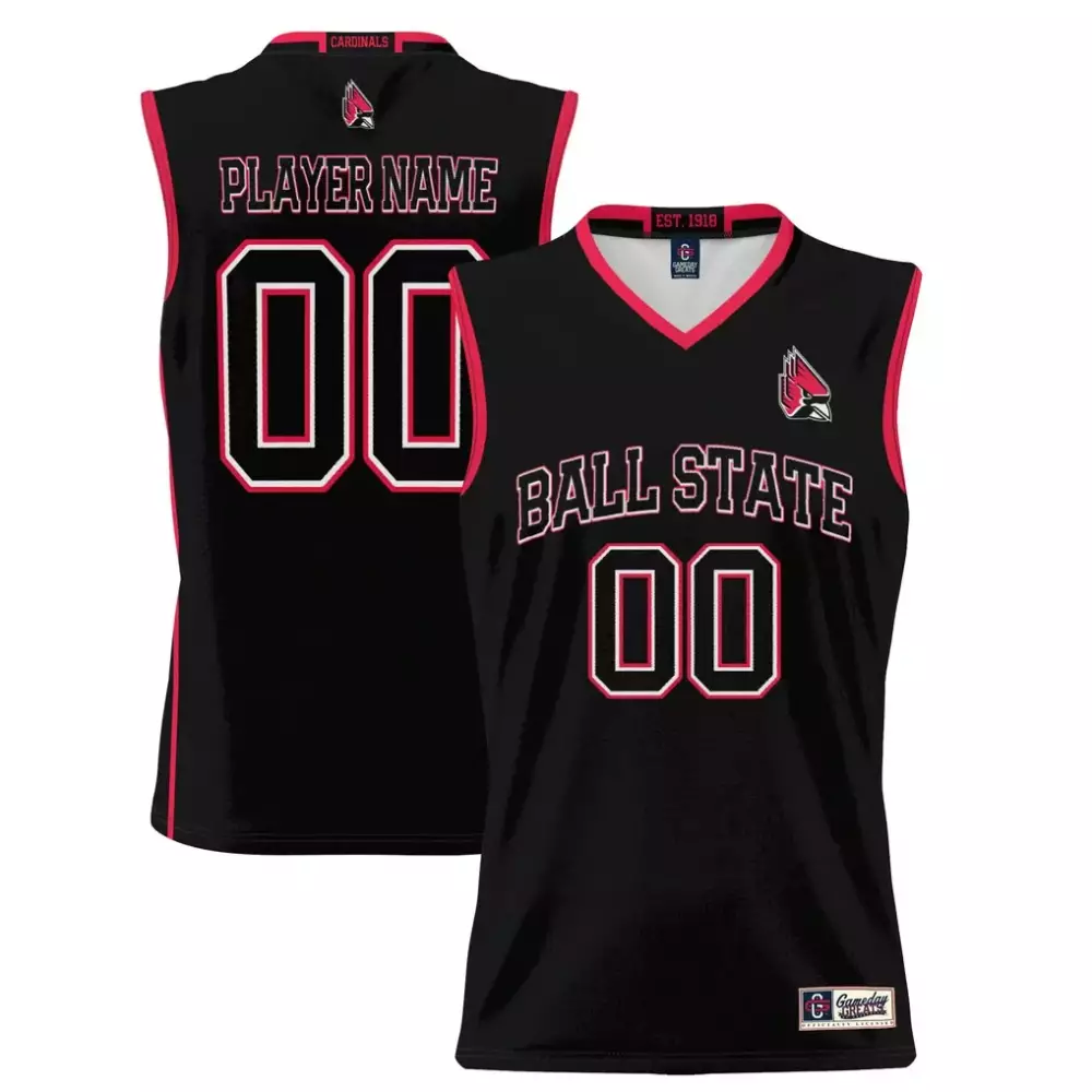 Ball State Jersey Black Men Red White Gameday