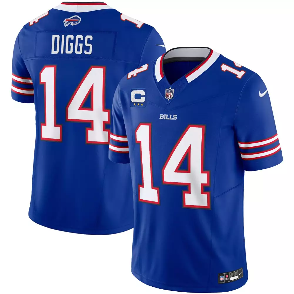Stefon Diggs 14 Bills Jersey Blue Men Replica White Red All Stitched Vapor
