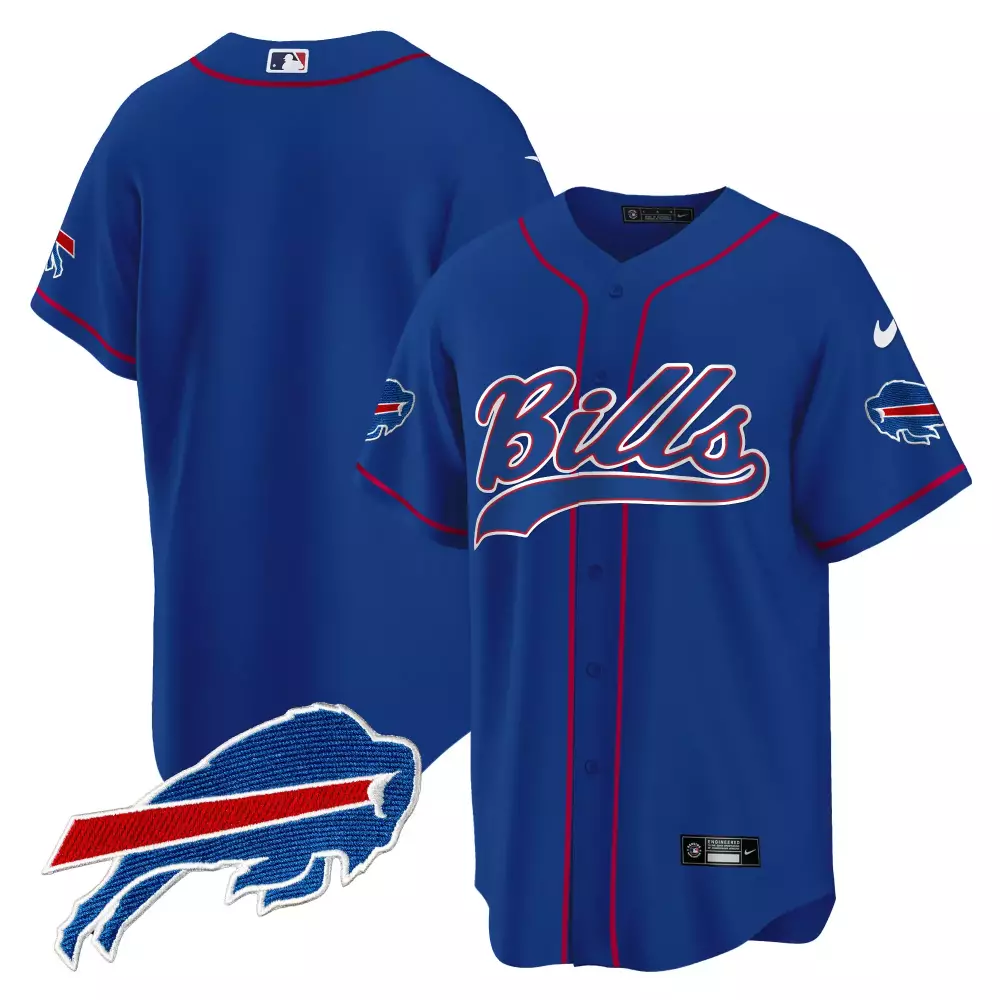 Josh Allen 17 Buffalo Bills Jersey Royal Blue (on Collar) Men Red White All Stitched