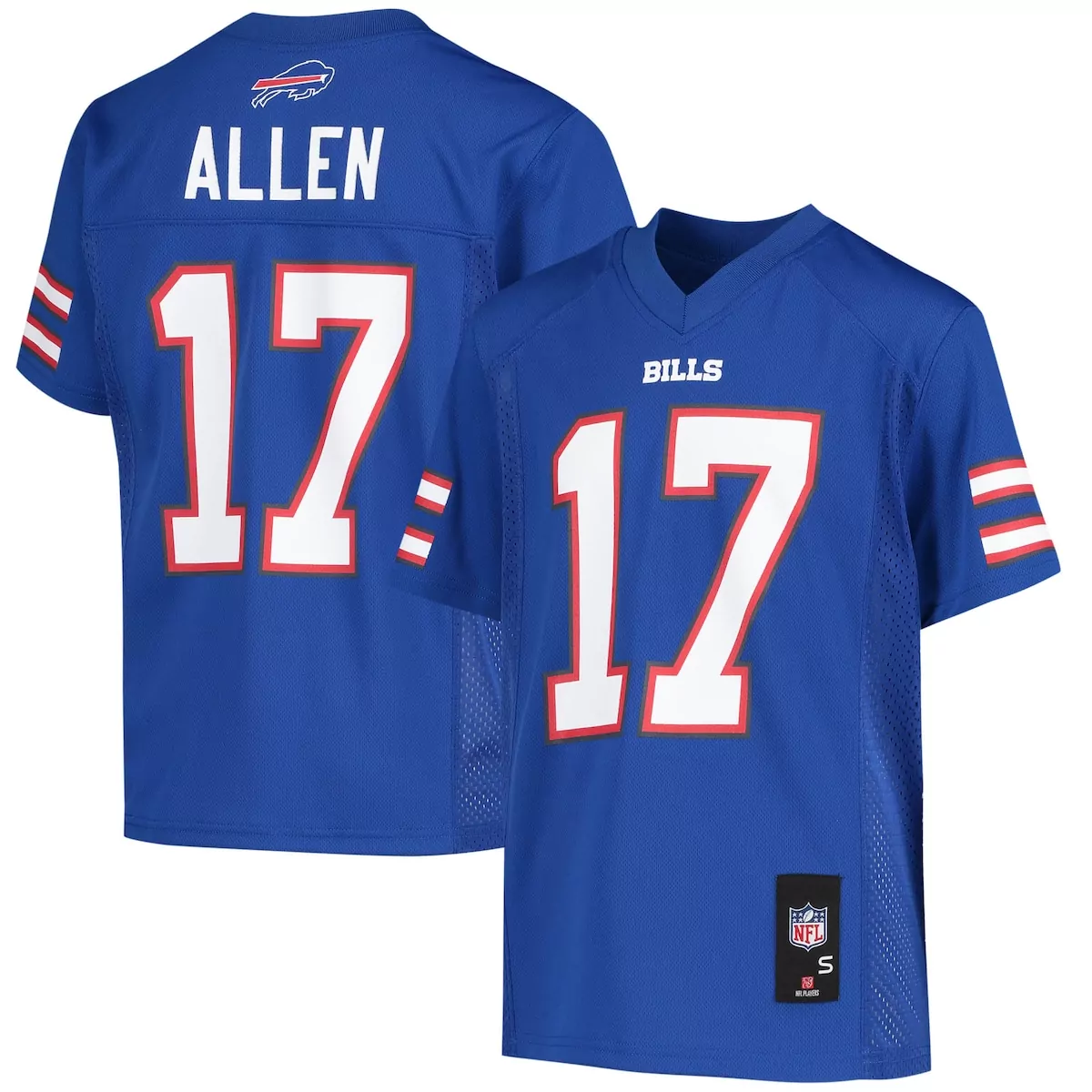 Josh Allen 17 Bills Jersey Royal Blue Men Replica White Red