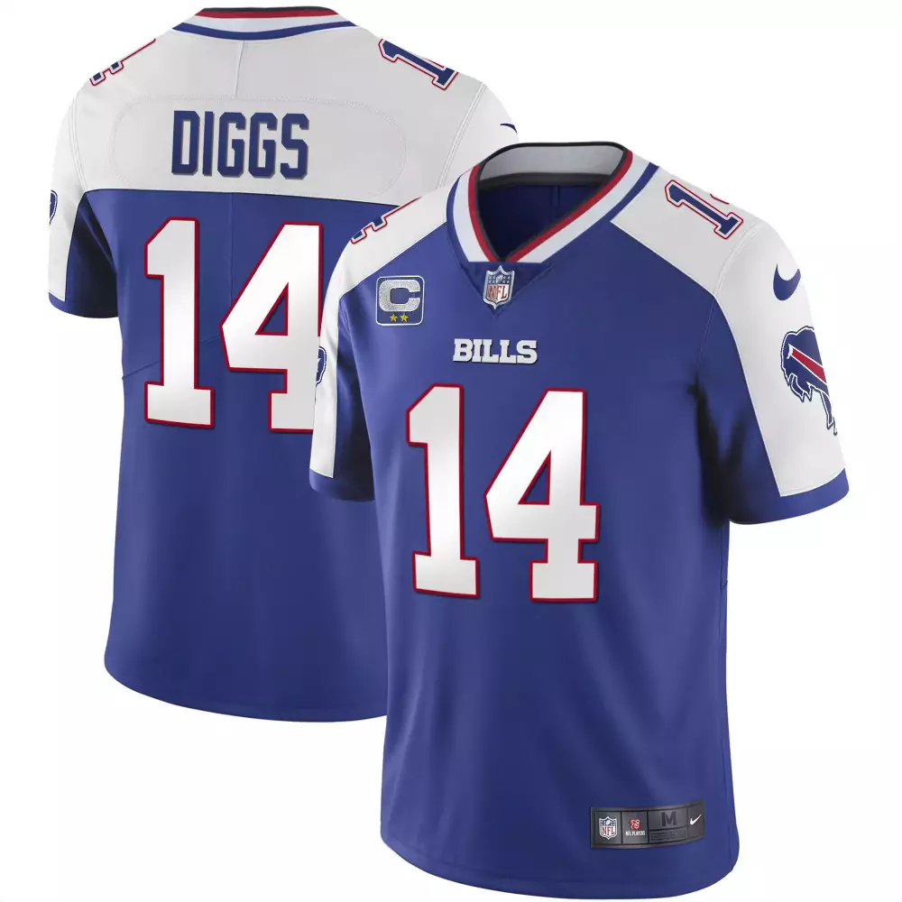 Stefon Diggs 14 Bills Jersey Royal Blue Men Authentic White Red Alternate Vapor Limited