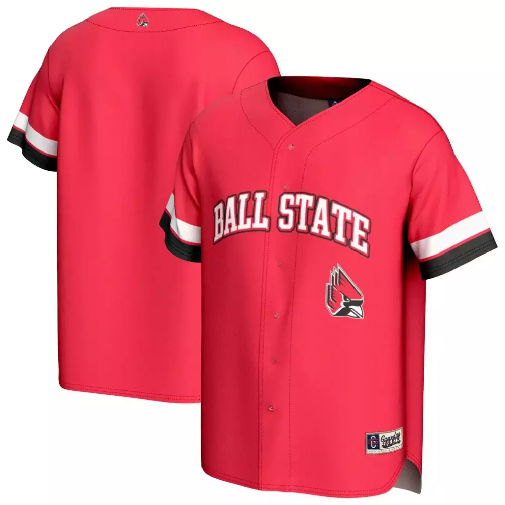 Ball State Jersey Red White Black Gameday