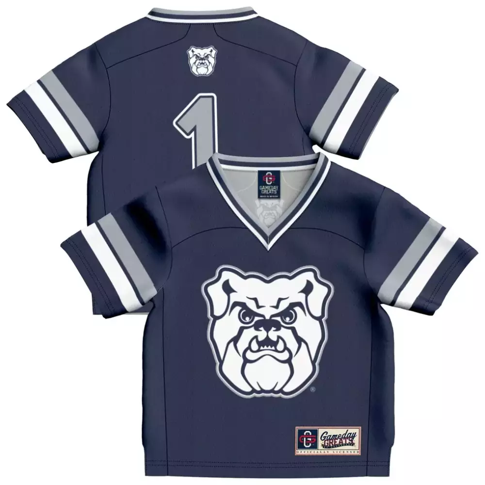 Custom Georgetown Hoyas 1 Jersey Navy White Gray Gameday Fashion