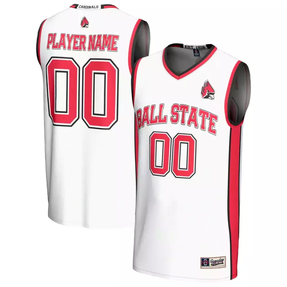 Ball State Jersey White Men Red Gameday