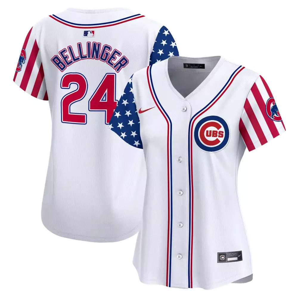 Cody Bellinger 24 Cubs Jersey White City Connect Women Custom Design Red Blue Vapor