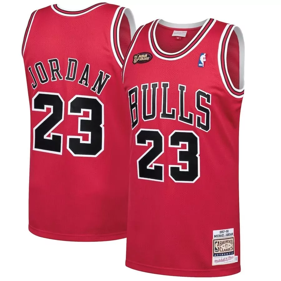 Deandre Jordan 23 Bulls Jersey Red 1997-98 Michael Finals 1998 Mitchell Ness Hardwood Classics
