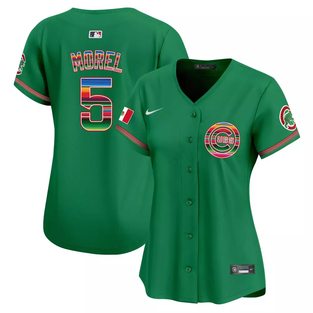 Christopher Morel 5 Cubs Jersey Green Cinco De Mayo 2023 Men Red White Blue Yellow