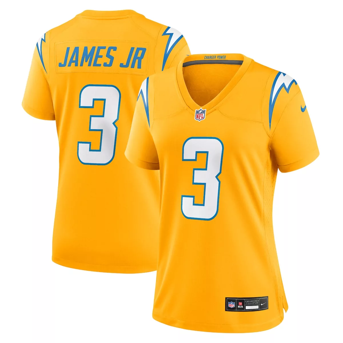 Derwin James 3 Jersey Yellow Los Angeles Chargers Men Player Alternate Blue White