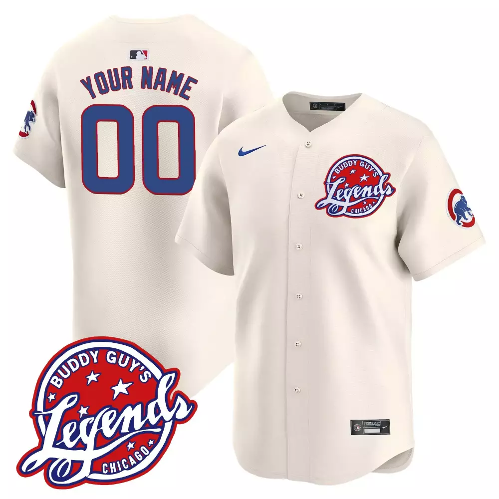 Custom Chicago Cubs Jersey Cream Men Blue Red Vapor Premier Limited All Stitched
