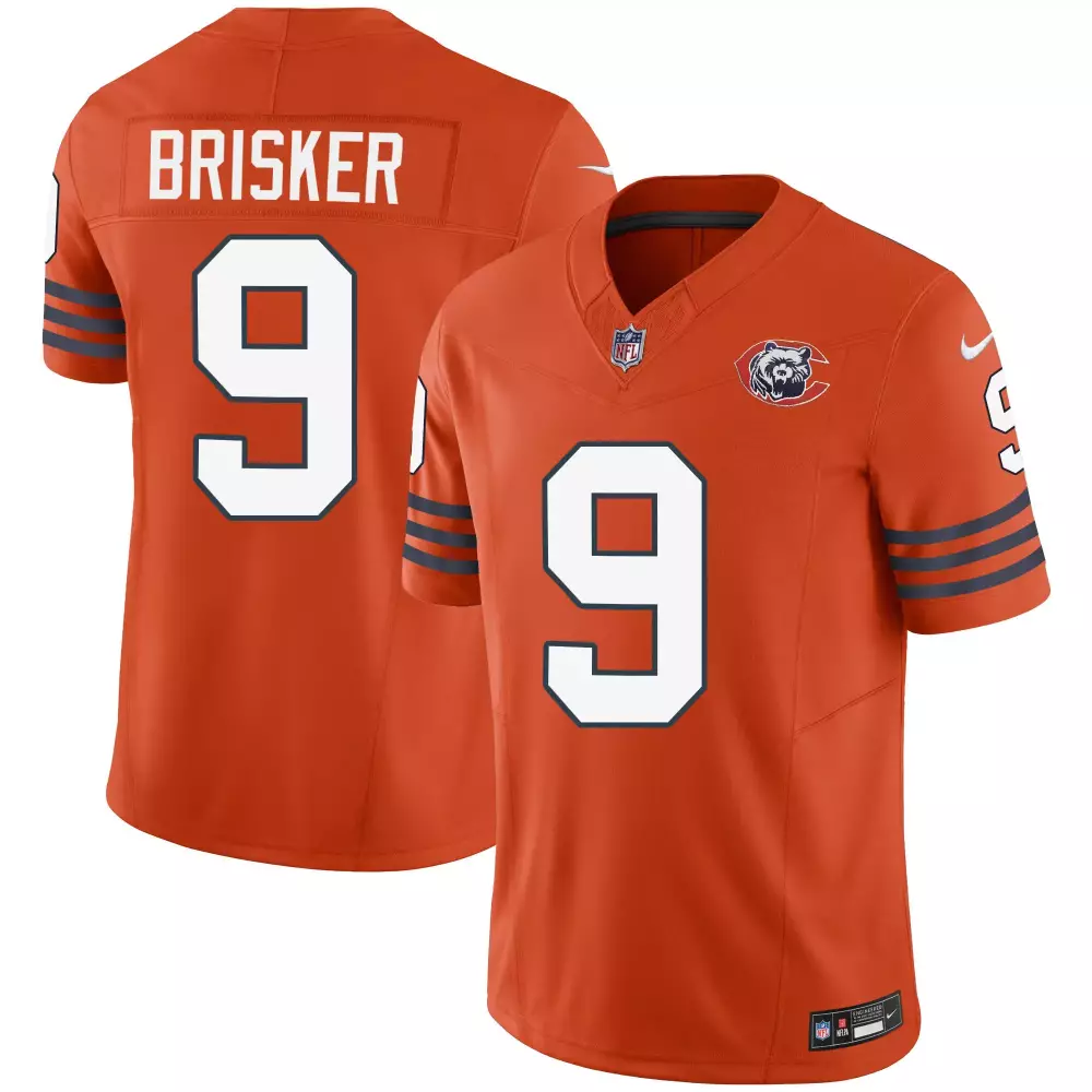 Jaquan Brisker 9 Chicago Bears Jersey Orange Monsters Of The Midway Men Replica Navy Blue