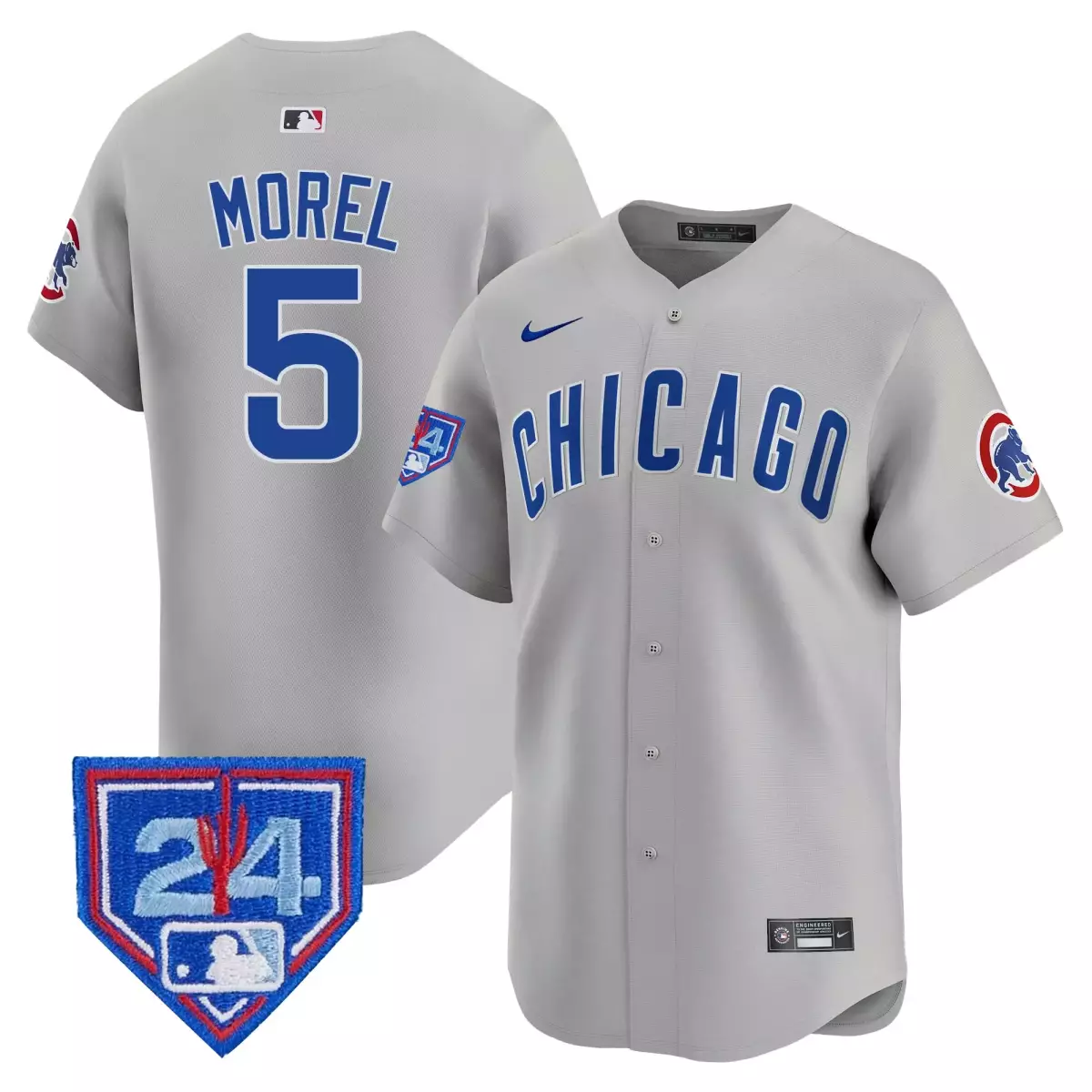 Morel Training 5 Chicago Cubs Jersey Gray 2024 All-star Game Men Blue White Vapor