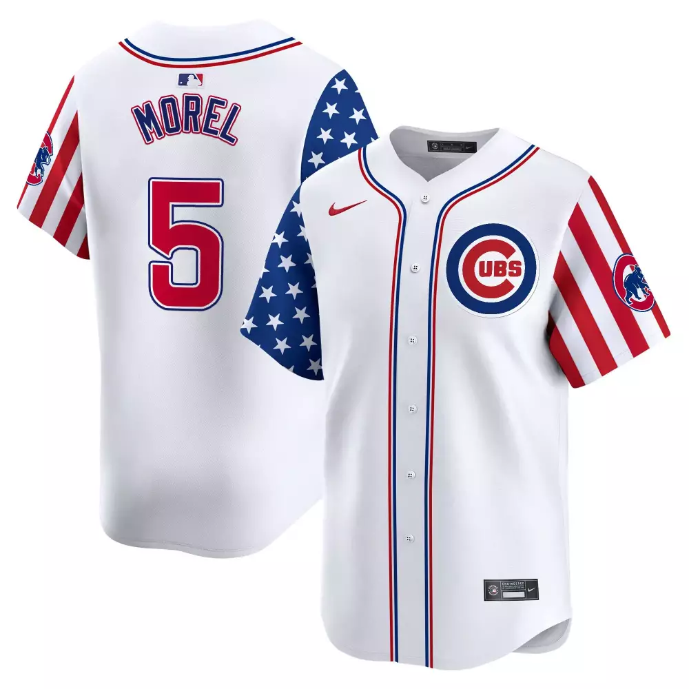 Christopher Morel 5 Cubs Jersey White City Connect Men Alternate Split Design Red