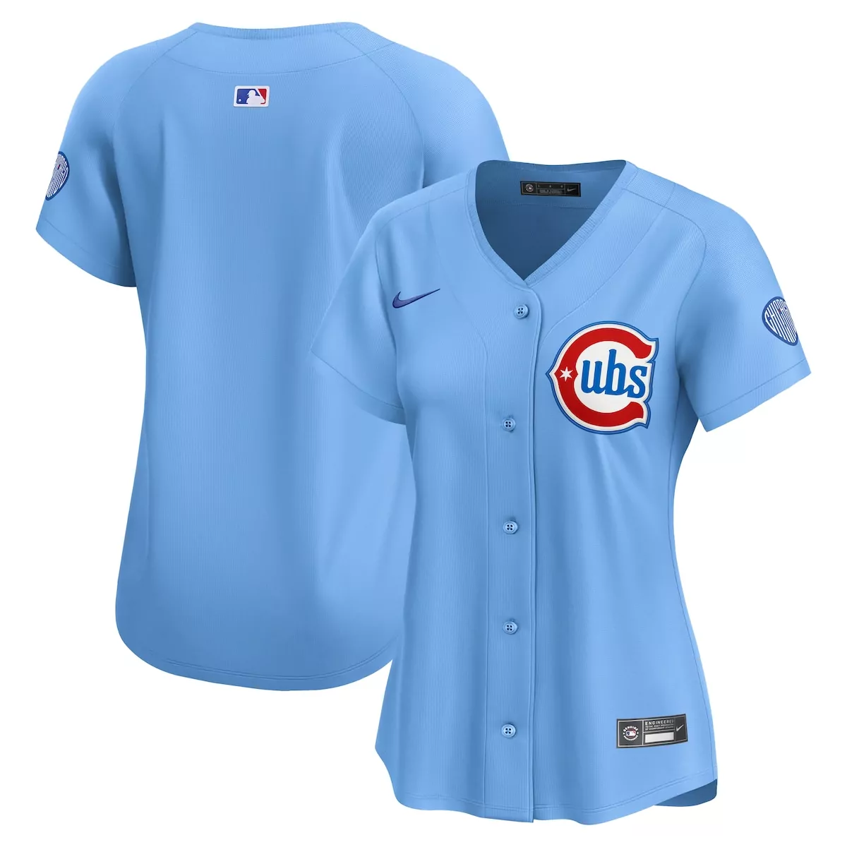 Suzuki 27 Cubs Jersey Light Blue Circular Women White Red Dark Alternate Limited