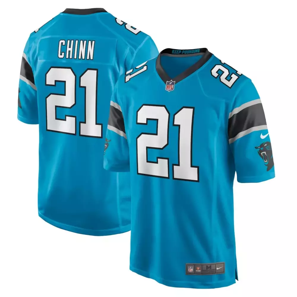 Jeremy Chinn 21 Carolina Panthers Jersey Blue Men Replica Black Grey White Game