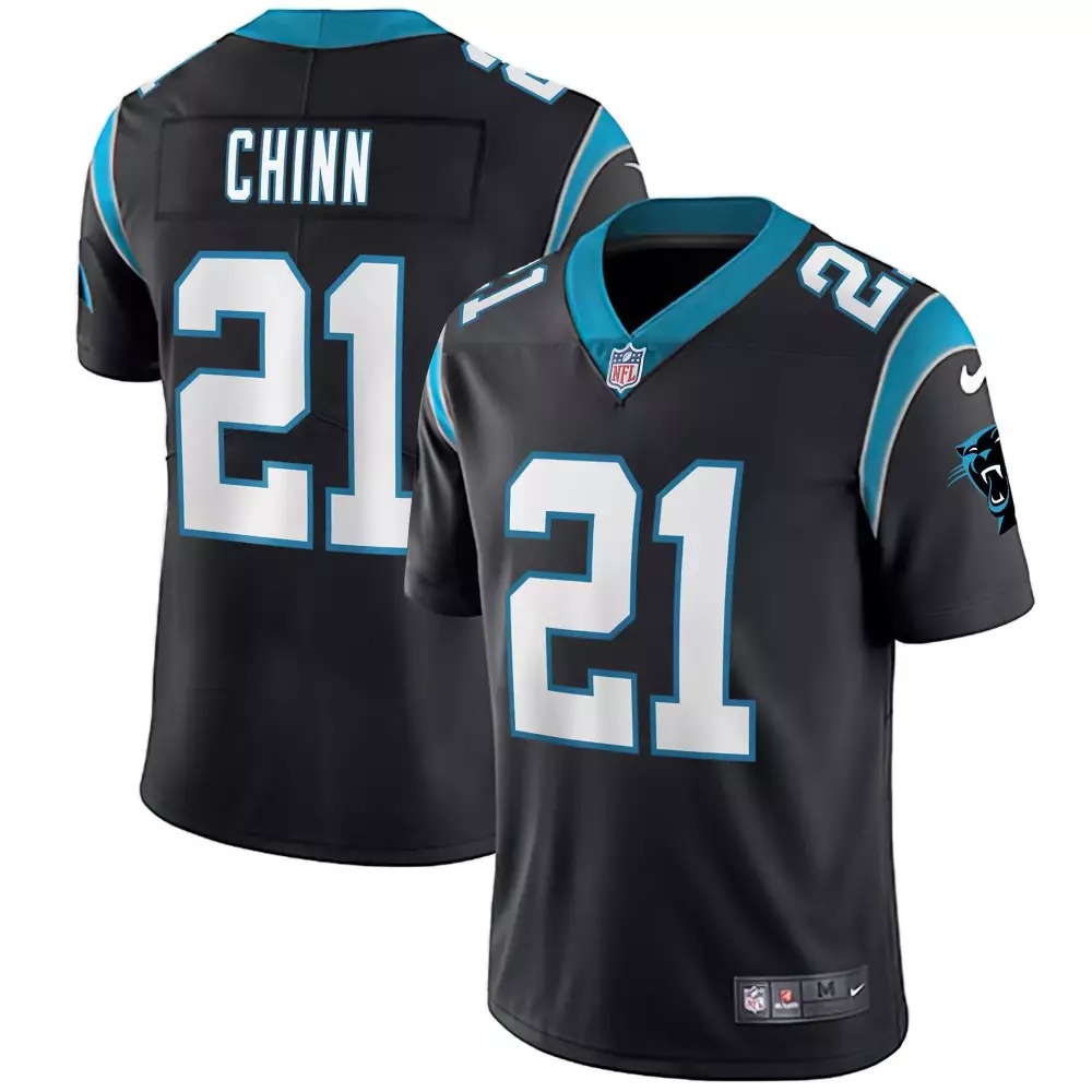Jeremy Chinn 21 Carolina Panthers Jersey Black Men Game Blue White All Stitched Vapor