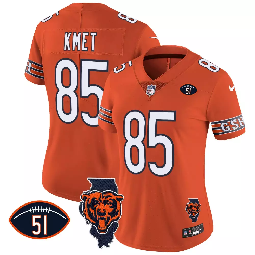 Cole Kmet 85 Chicago Bears Jersey Orange Monsters Of The Midway Gsh Men Replica White