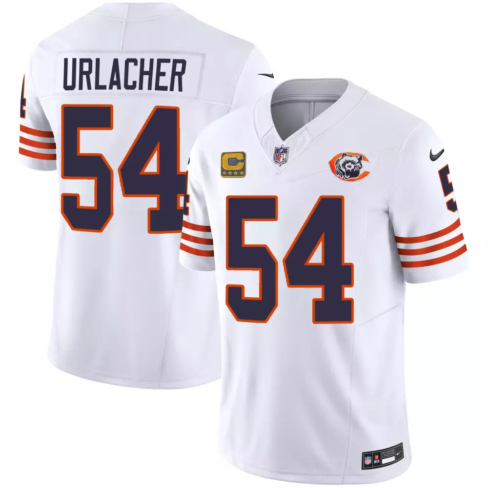 Brian Urlacher 54 Chicago Bears Jersey White Super Bowl Xx Champion Cfaa Men Alternate