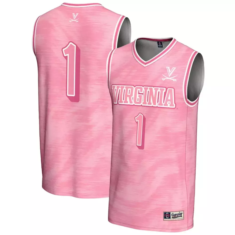 Virginia Cavaliers 1 Jersey Pink Women White Gameday