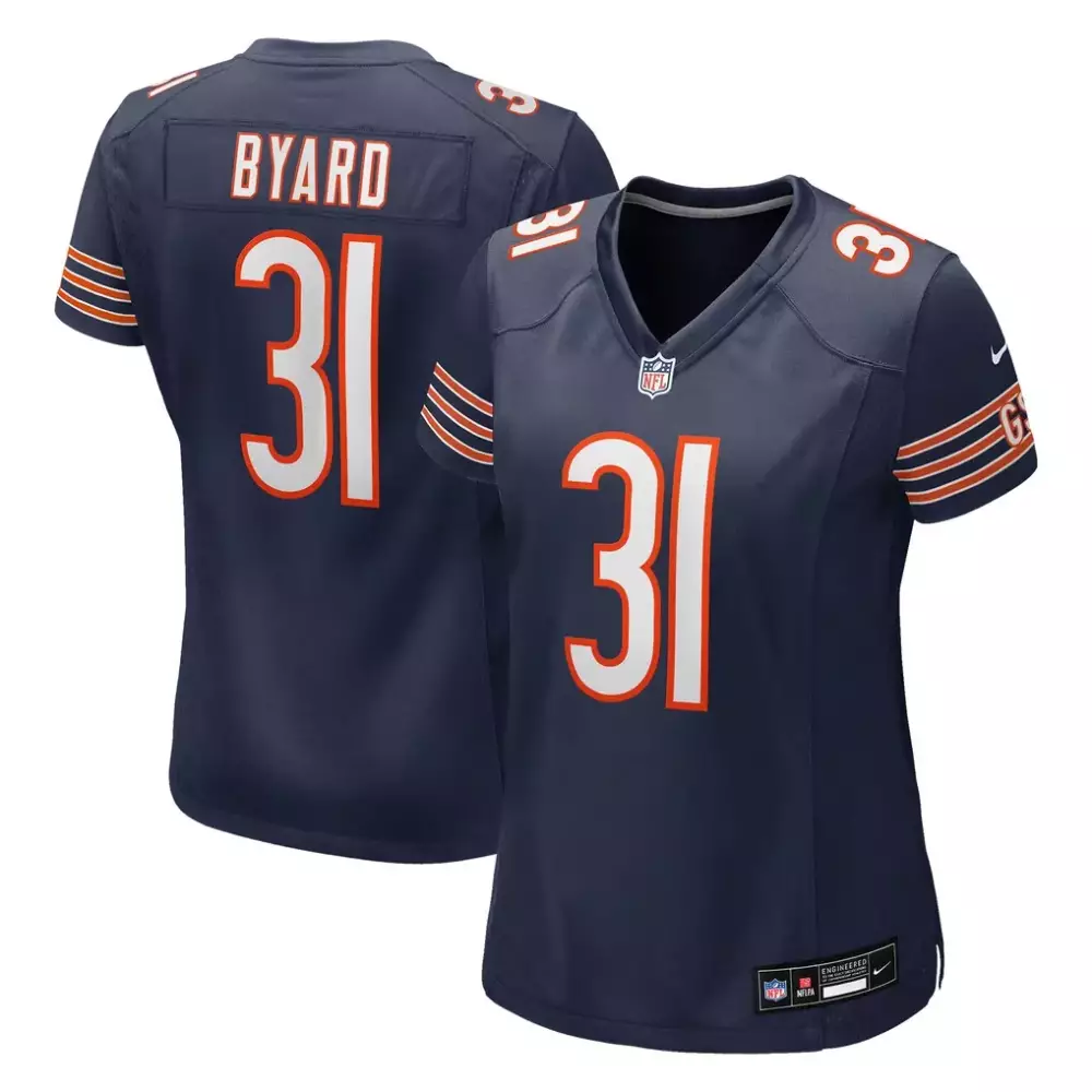 Kevin Byard 31 Chicago Bears Jersey Navy Blue Men Replica Orange White Game