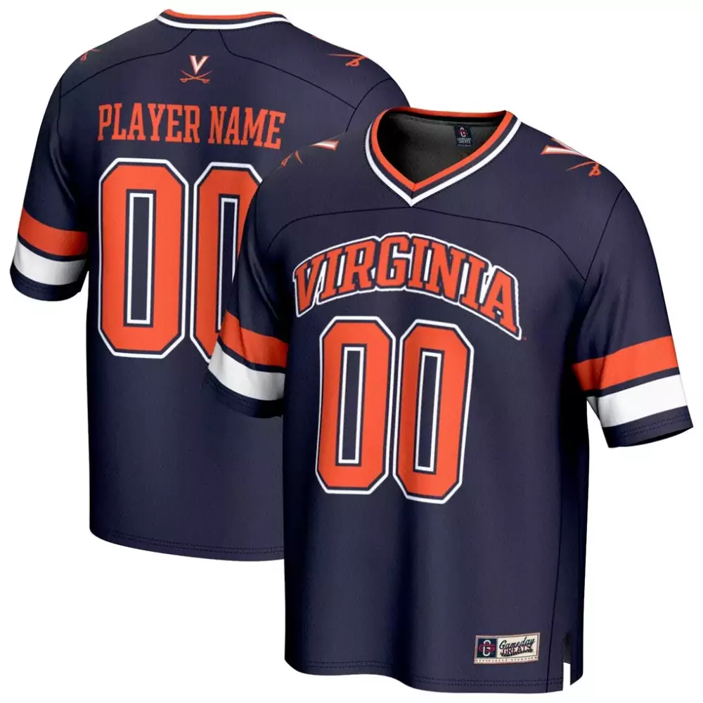 Virginia Cavaliers Jersey Navy Blue Men Orange White Gameday Fashion
