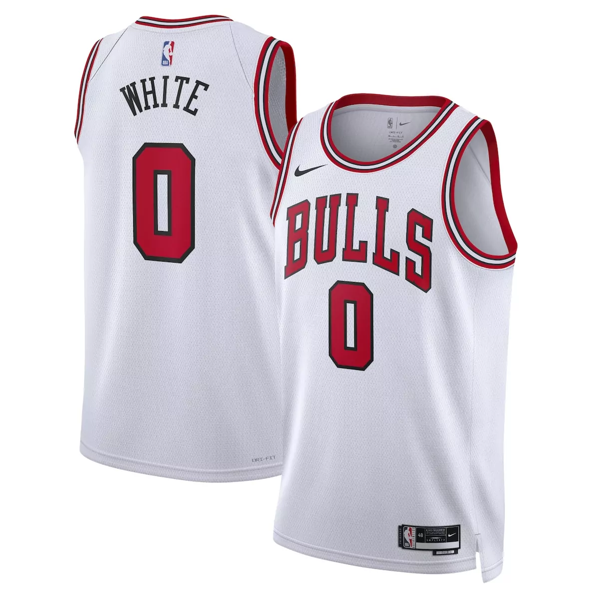 Coby White Bulls Jersey Men Red Black Unisex