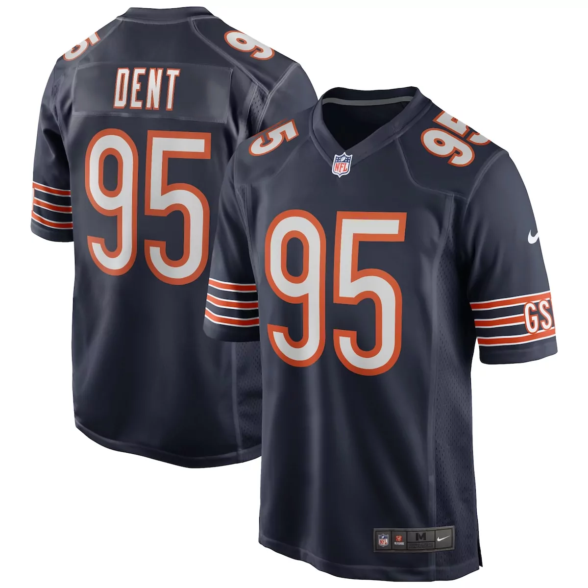 Richard Dent 95 Chicago Bears Jersey Navy Blue Men Authentic Orange White Game Retired