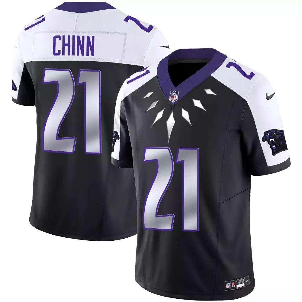 Jeremy Chinn 21 Carolina Panthers Jersey Black Panther Men Alternate Purple White