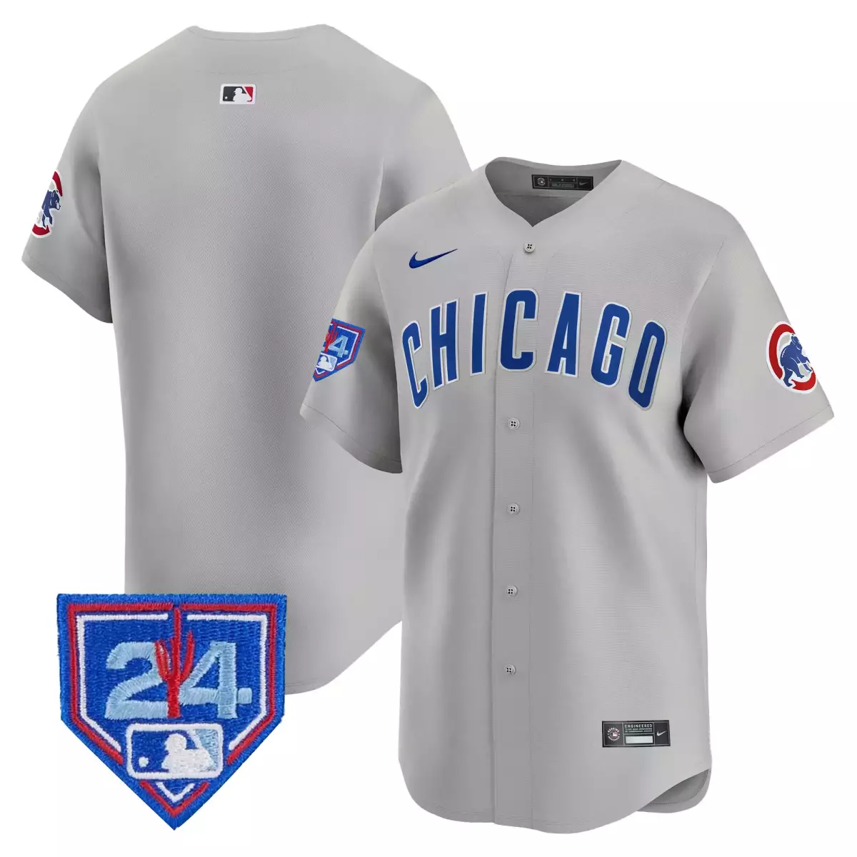 Willson Contreras 24 Chicago Cubs Jersey Gray Men Blue Red White Vapor Premier Limited