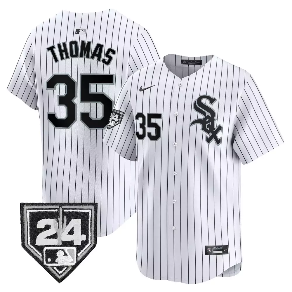 Frank Thomas 35 Chicago White Sox Jersey Men MLB Black Vapor Premier Limited All