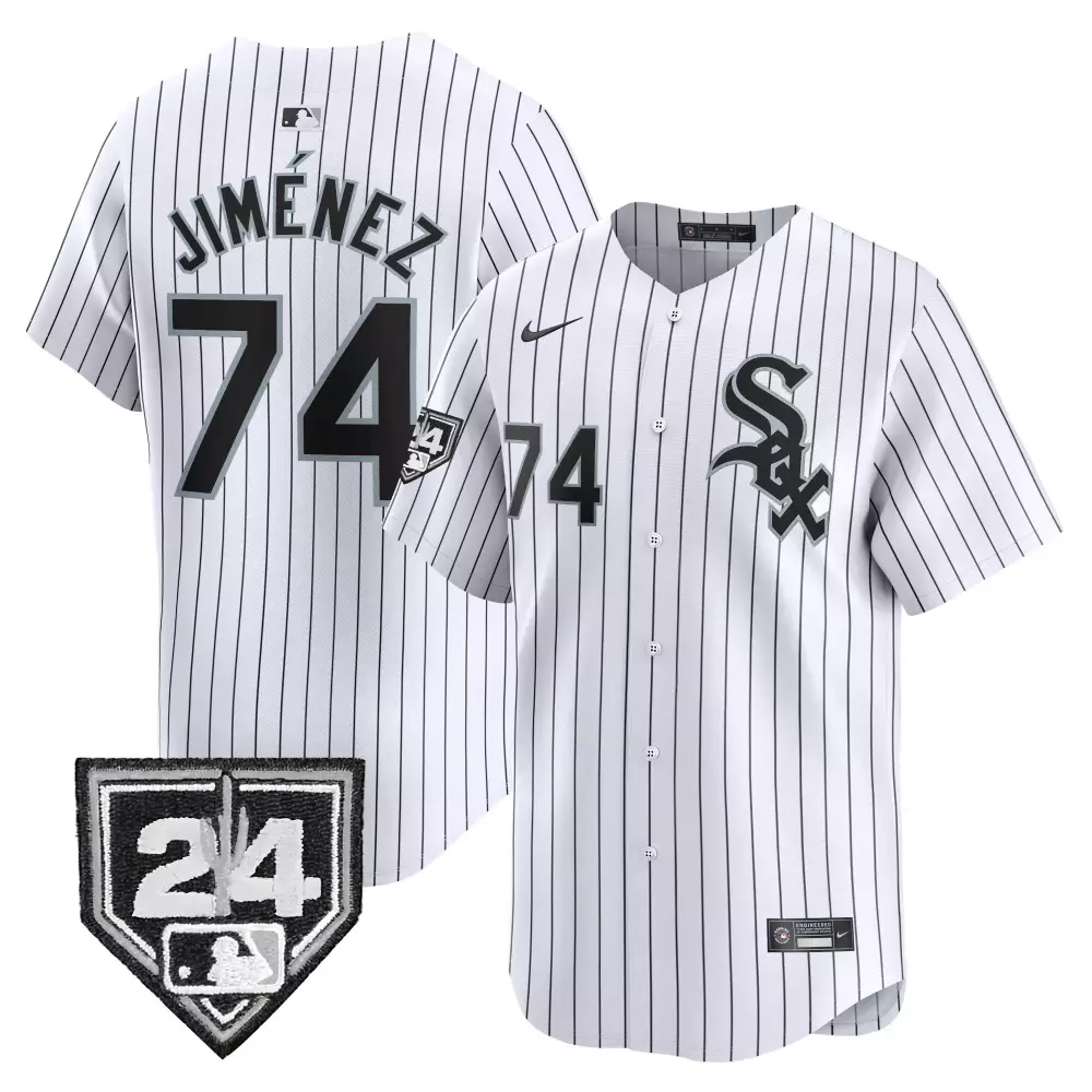 Eloy Jimenez 74 Chicago White Sox Jersey Men MLB Black Vapor Premier Limited All