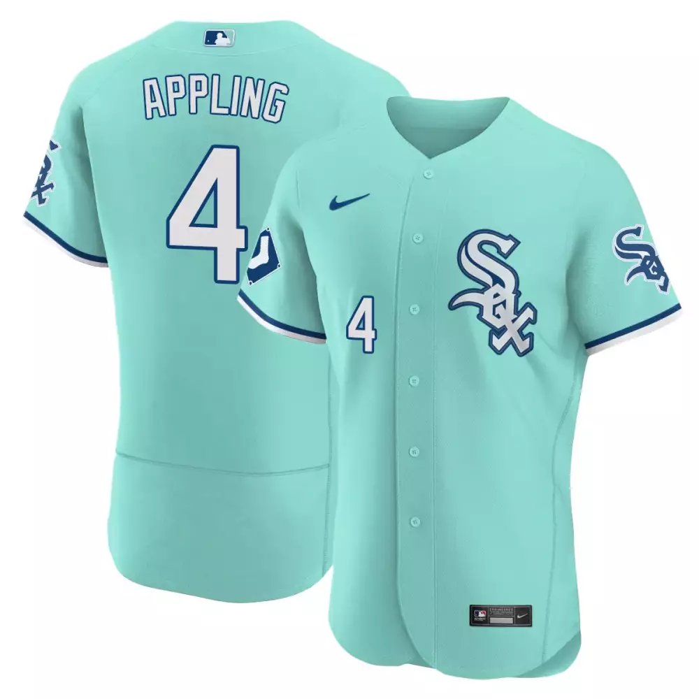 Vaughn Aqua 4 Chicago White Sox Jersey Men Button-up Navy All Stitched Vapor