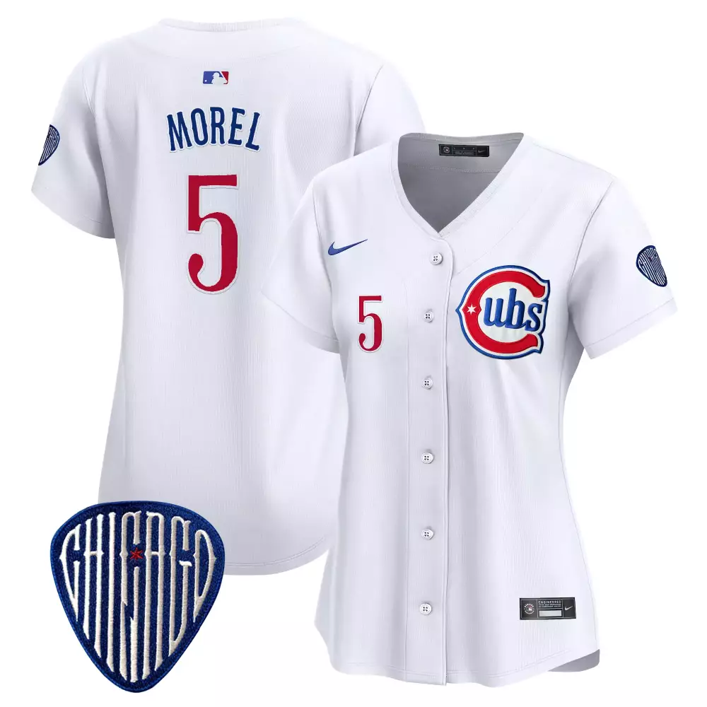 Christopher Morel 5 Cubs Jersey White Chicago Women Blue Red Stitched