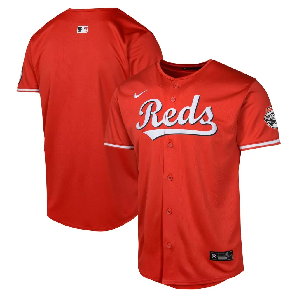 Cincinnati Reds Jersey Red Men White Alternate Limited