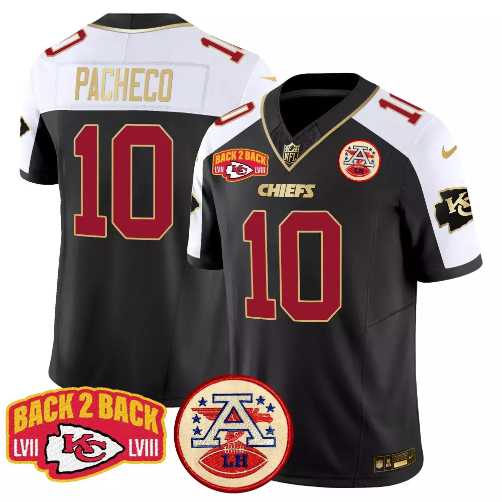 Isiah Pacheco 10 Chiefs Jersey Black Super Bowl Lviii Champions Lvii Lh 2023 Men
