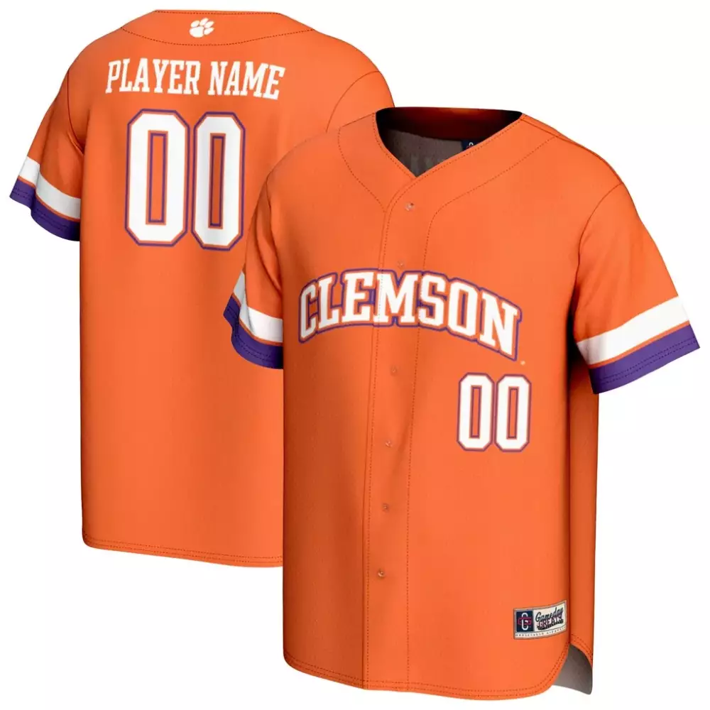 Clemson Jersey Orange White Purple Gameday Unisex Fashion
