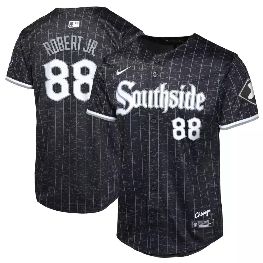 Robert Jr. 88 Chicago White Sox Jersey Black Southside Men Grey All Stitched Unisex