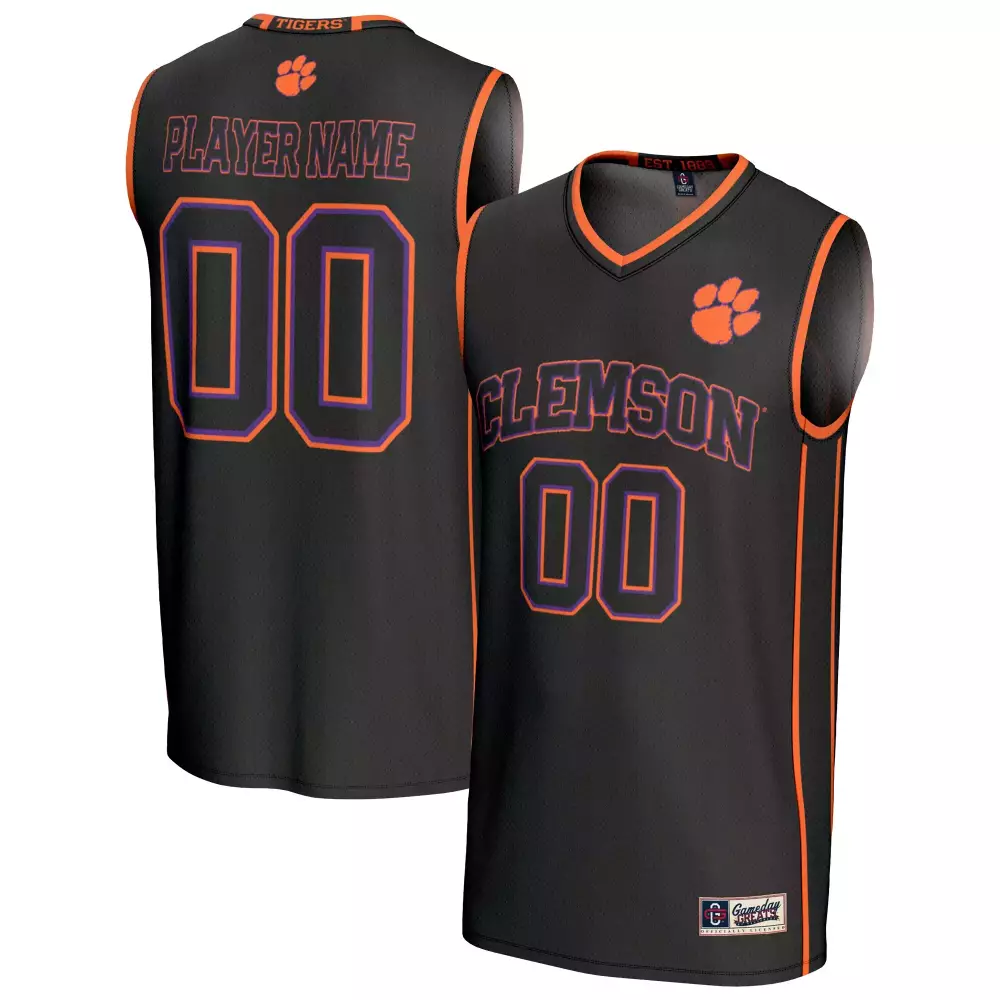 Clemson Tigers Jersey Black Orange Purple Custom All Stitched Vapor