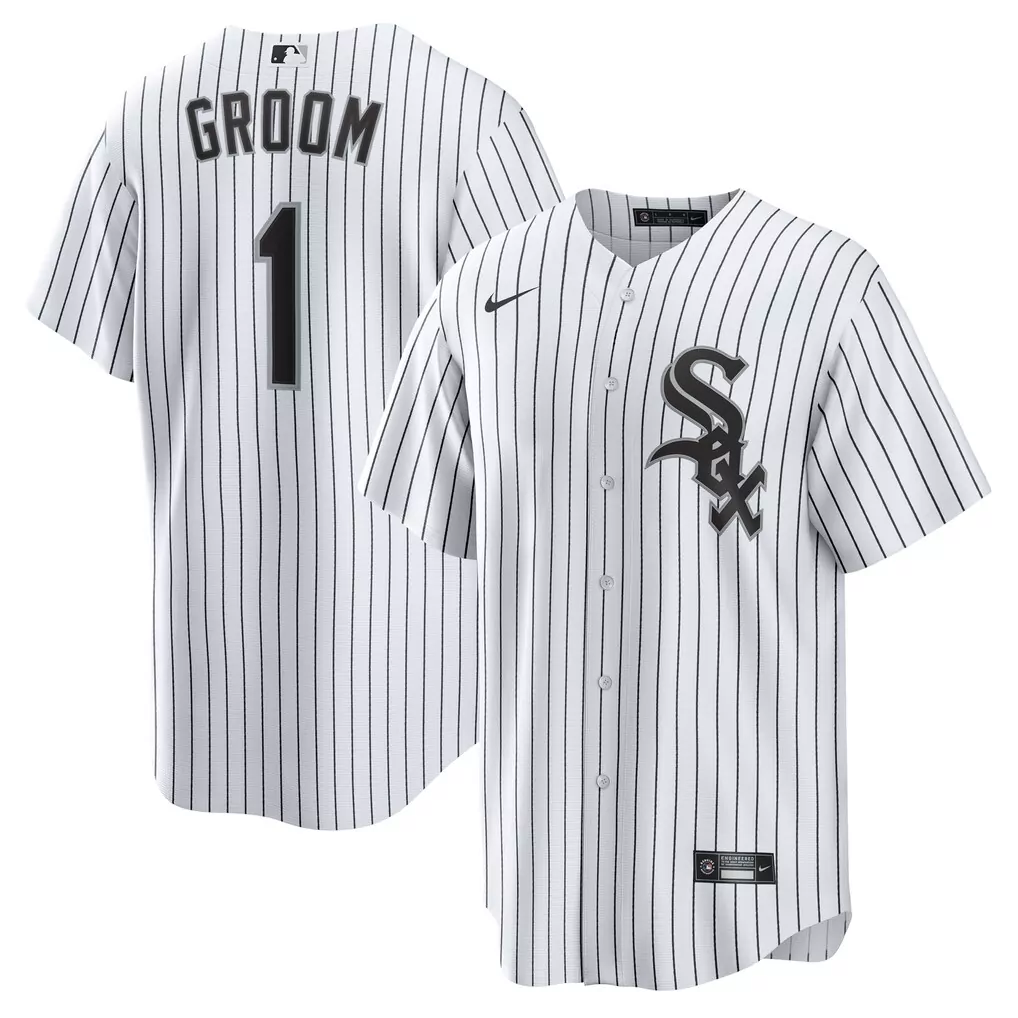 Groom 1 Chicago White Sox Jersey Men Black Home Replica