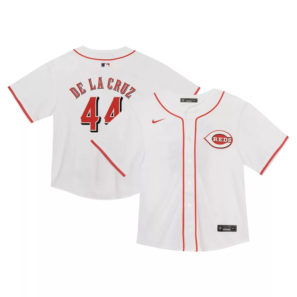 Elly De 44 Reds Jersey White Men Red Game